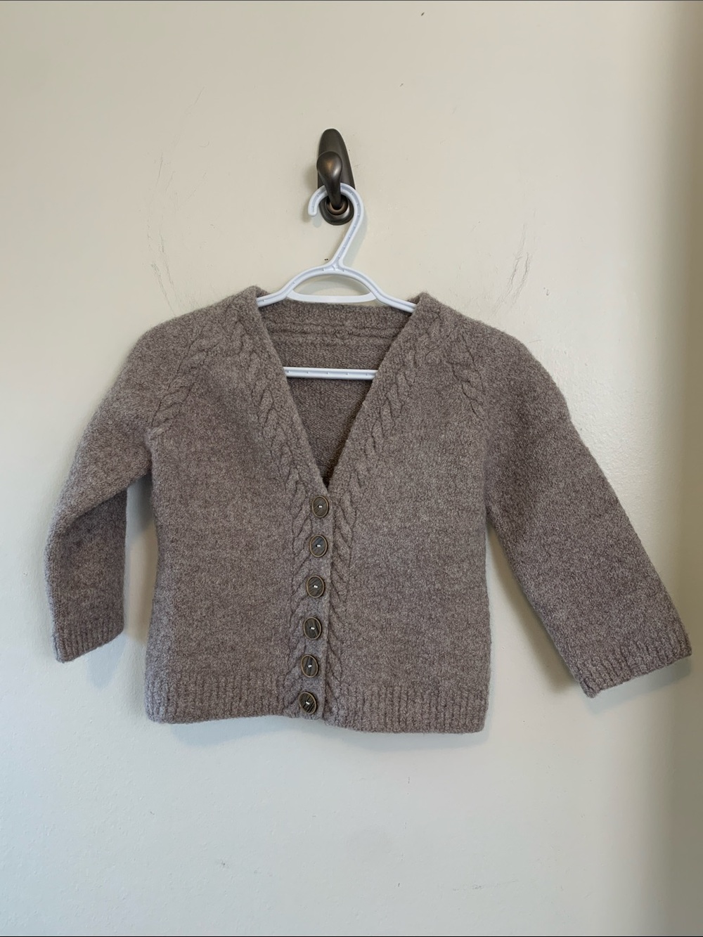 Unique Handmade Thick Boiled Wool Sweater, One Of A Kind